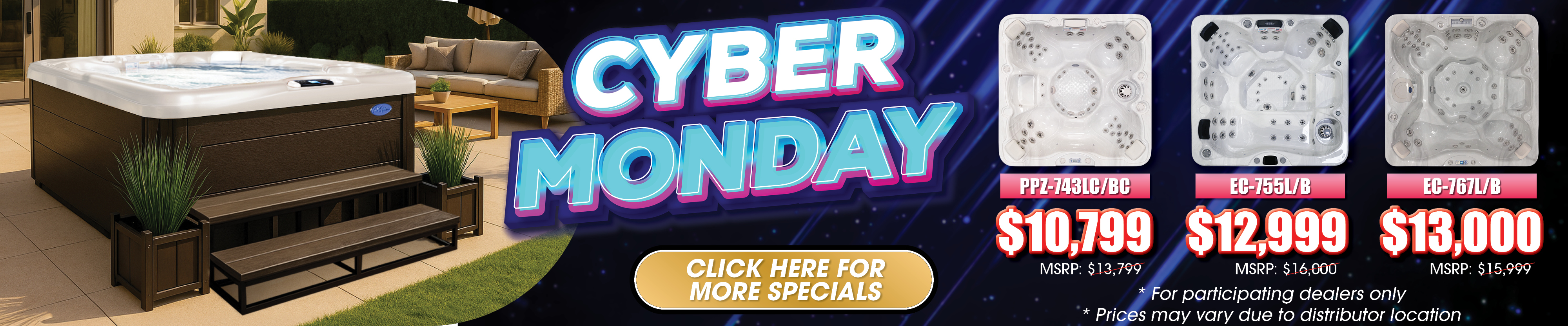 Calspas hot tub being used in a family setting - Lebanon